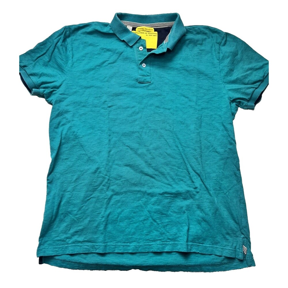 Descendant of Thieves Polo Shirt Mens XL Bombfell Exclusive Limited Edition Teal